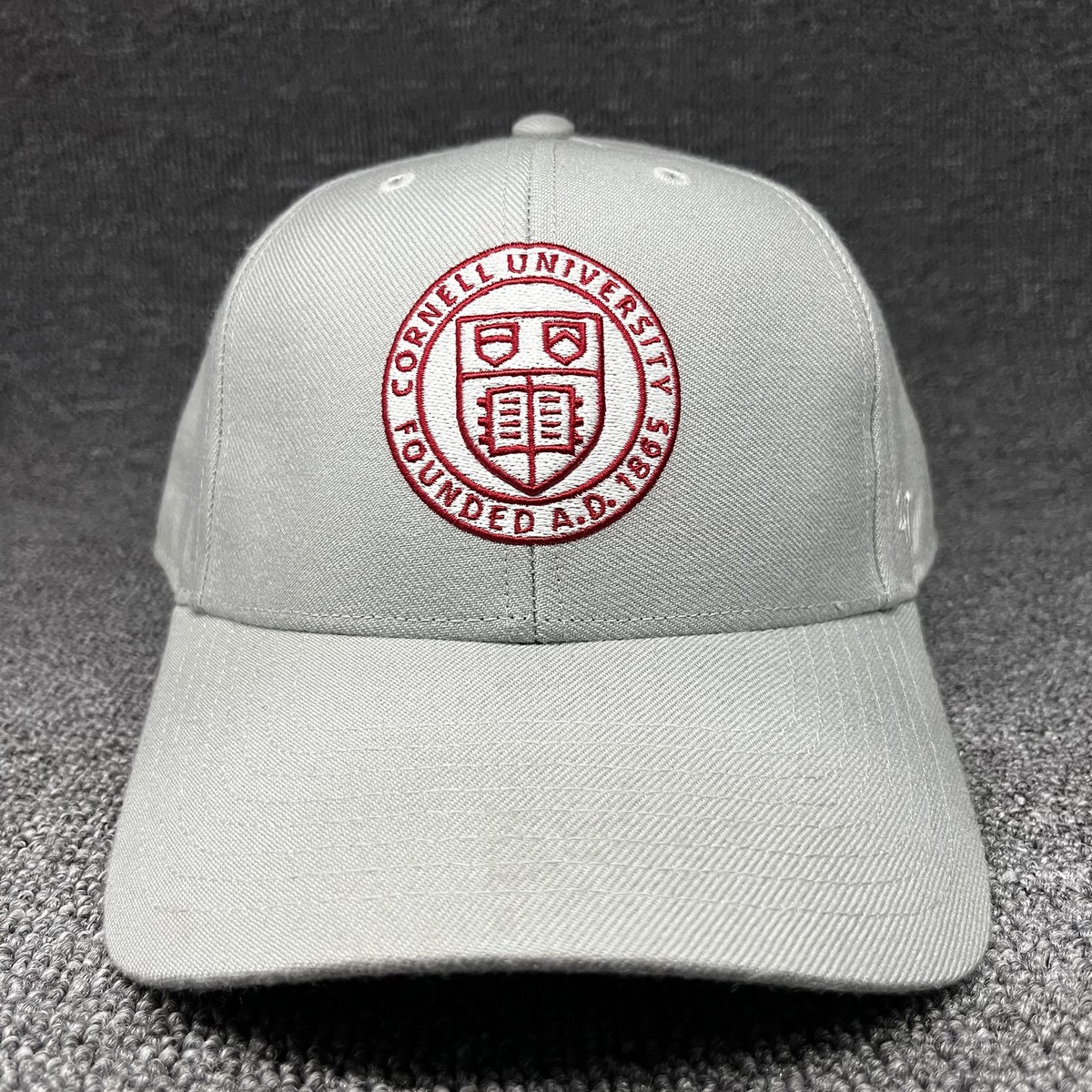 New '47 Brand Cornell University Seal Clean Up Adjustable Hat Gray Cap