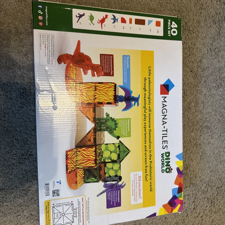 Juego de construcción magnético Magna-Tiles Dino World - 40 piezas Foto 3 de 4