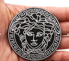 GORGEOUS FASHION DESIGN MEDUSA EMBROIDERED IR...