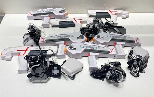 Lot of 7 Assorted LaserX Laser Tag Guns