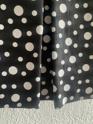 Jolie Jupe Noir Plisse À Petit Pois Blanc T38 Longueur 57 Cm Neuf Avec Ét - Photo 1/4