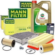 MANN INSPEKTIONSPAKET+5L CASTROL FÜR AUDI A3 SEAT SKODA VW GOLF 6 TOURAN TDI MANN INSPEKTIONSPAKET+5L CASTROL FÜR AUDI A3 SEAT SKODA VW GOLF 6 TOURAN TDI
