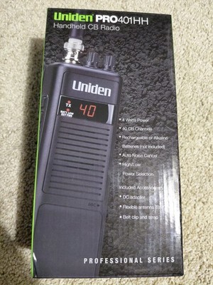 Uniden PRO401HH 40 CB Channel Handheld CB Radio 4 Watts Set of 2