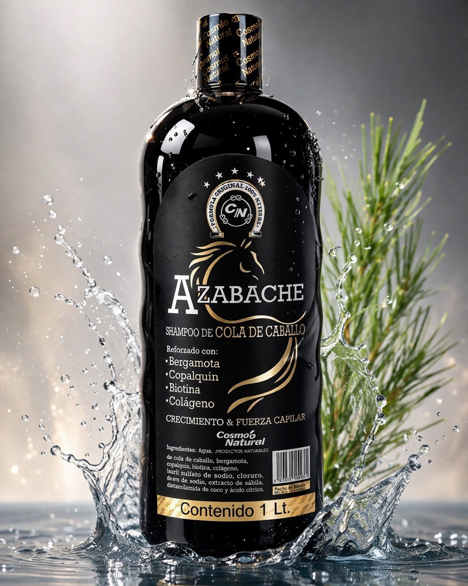 AZABACHE-HAIR GROWTH & STRENGTHENING SHAMPOO-BERGAMOT,COPALQUIN