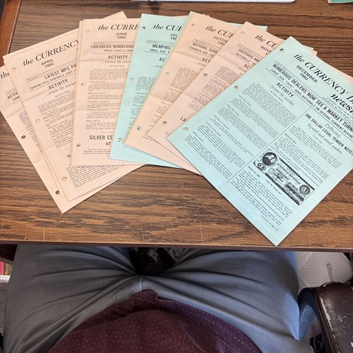 Complete 1982 The Currency Dealer Newsletter Greensheet Monthly Report 12 Issues