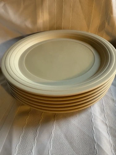 Hornsea Concept Beige Dinner Plates Made in England - See Of 6 NEW Excellent