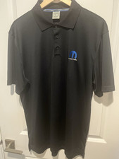 Mopar Embroidered Logo Black Polo Size L Hellcat Challenger Charger