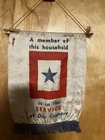 Vintage Military WW2 In The Service Window Banner FLAG