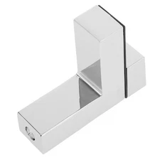  Shelf Clip Heavy Duty Clamp Corner Bracket Glass Support Brushed Surface