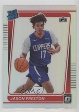 2021-22 Panini Donruss Optic Rated Rookie Holo Prizm Jason Preston #160 fm0