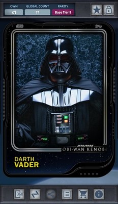 Star Wars Card Trader 2025 Series 2 Tier 8 Base Black 75cc - Darth Vader