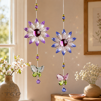 Formano Fensterdeko 2Er-Blume Mit Schmetterling Acryl -606174