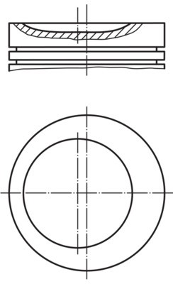 MAHLE 081 21 02 Kolben für BMW