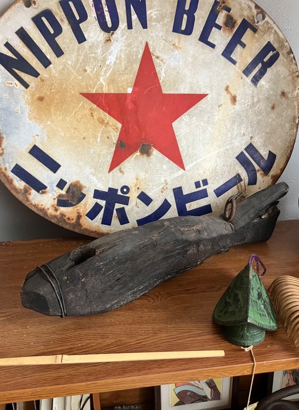 Antique Japanese Fish Jizaikagi Yokogi