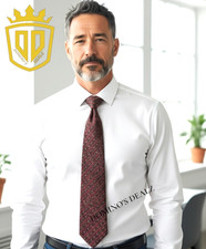 Stefano Ricci Silk Tie Brown Cherry Floral Motif Italian Luxury Designer Men  s