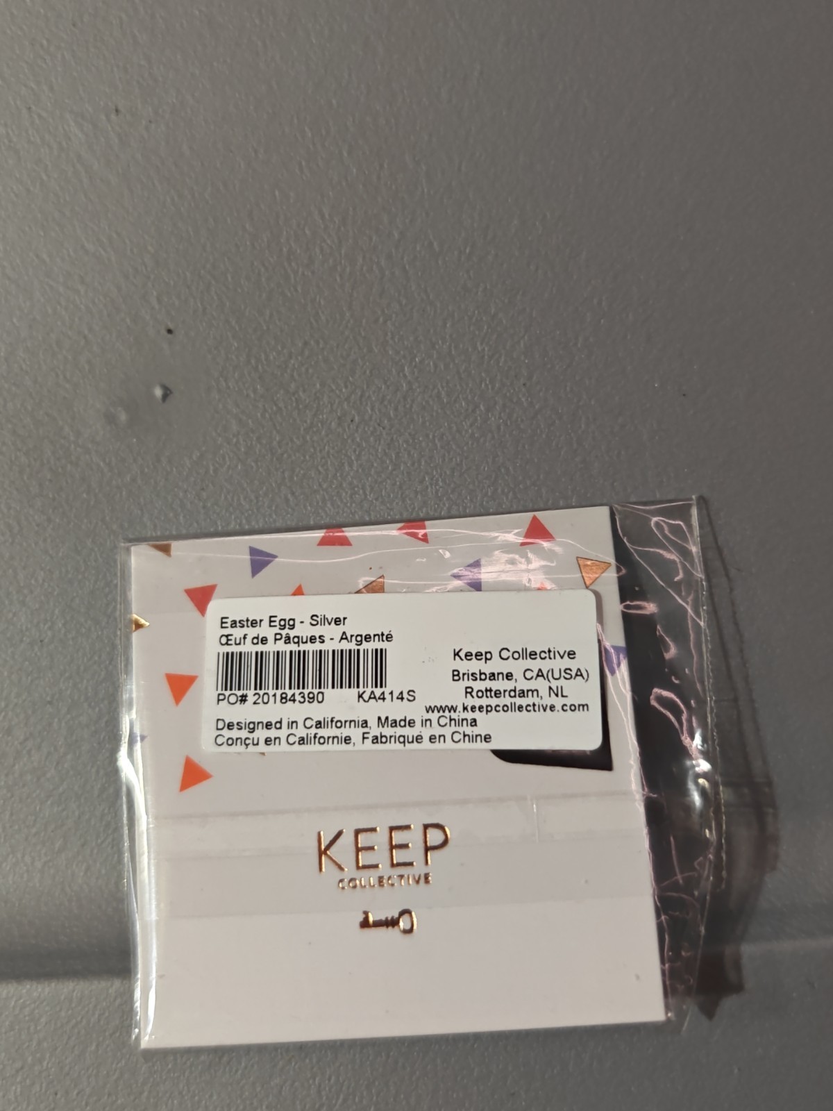 KEEP Collective Silver Easter Egg Charm Key Inven… - image 2