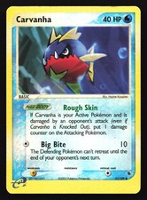 Carvanha 51/109 Ruby & Sapphire Common Reverse Holo Pokemon Card on eBay
