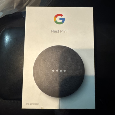 Google Nest Mini (2nd generation) - Smart Small WiFi Speaker - Charcoal - NEW!!