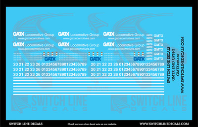 N Scale GMTX EMD GP38-2 Locomotive Decal Set