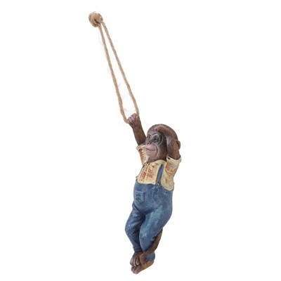Garden Monkey Statues Cute Simulation Resin Hanging Monkey Garden Ornament SET