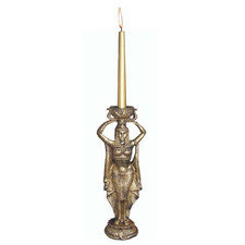 Kerzenständer Skulptur Ägyptische Kerzenleuchter Leuchter Candle Holder 37 cm
