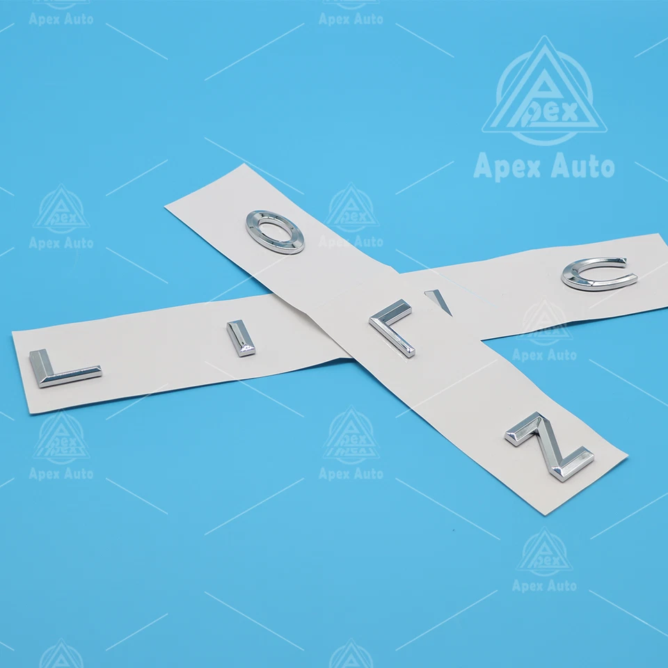 Rear Tailgate Letters Emblem For All Lin-coln SUV Aviator navigator Gloss Silver Foto 4 de 4