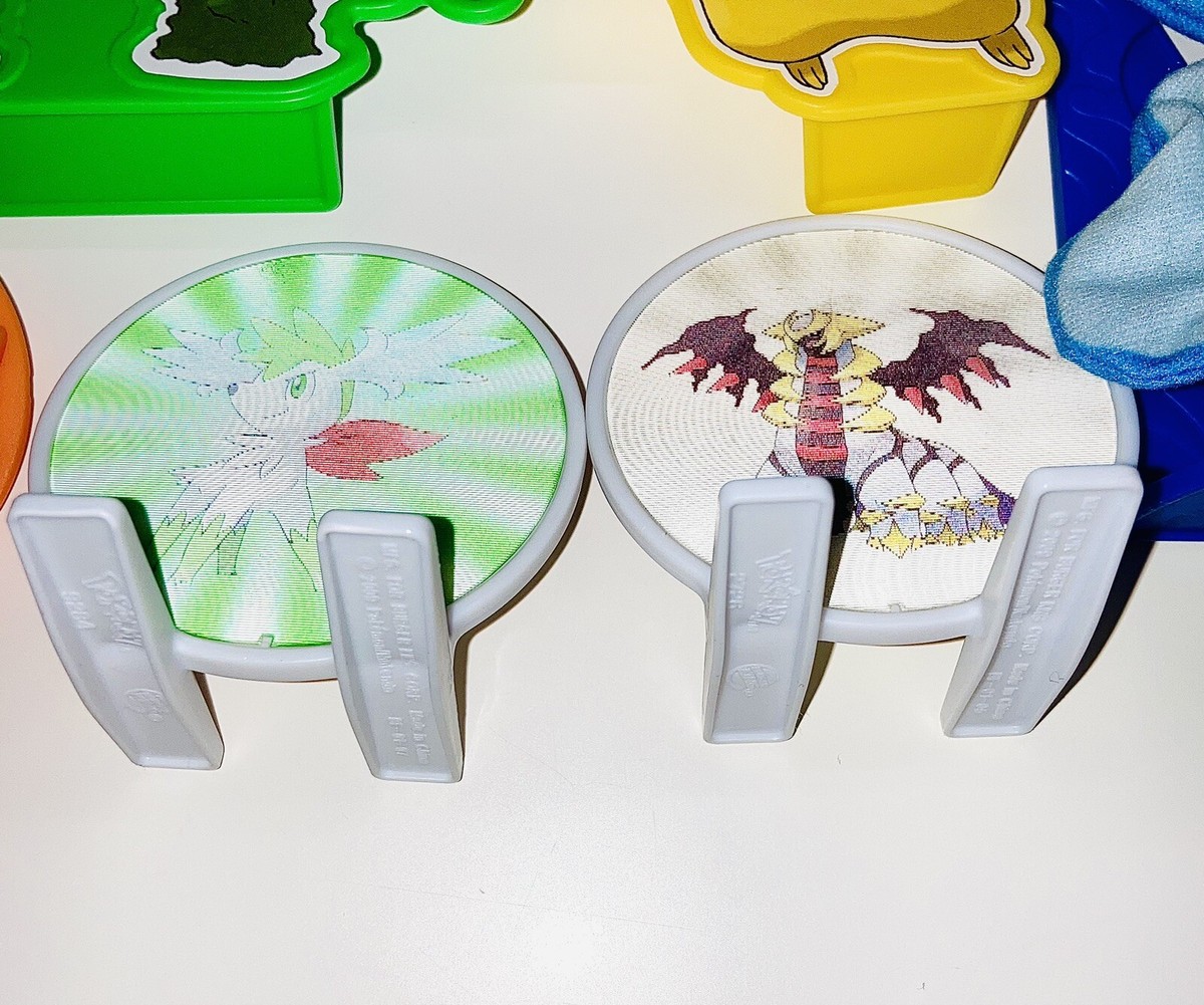 Pokemon Burger King Toy Lot Card Stands, Pikachu, Giratina