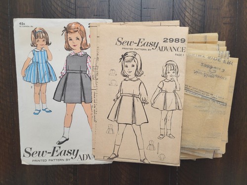 Vintage Advance Child's Jumper & Blouse Pattern #2989 Size 3 CUT - Picture 5 of 6
