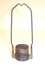 Antique 1880's Metal Oil Lamp Harp Shade / Globe Holder Bracket (Original Part)