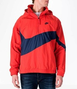 nike big swoosh half zip jacket