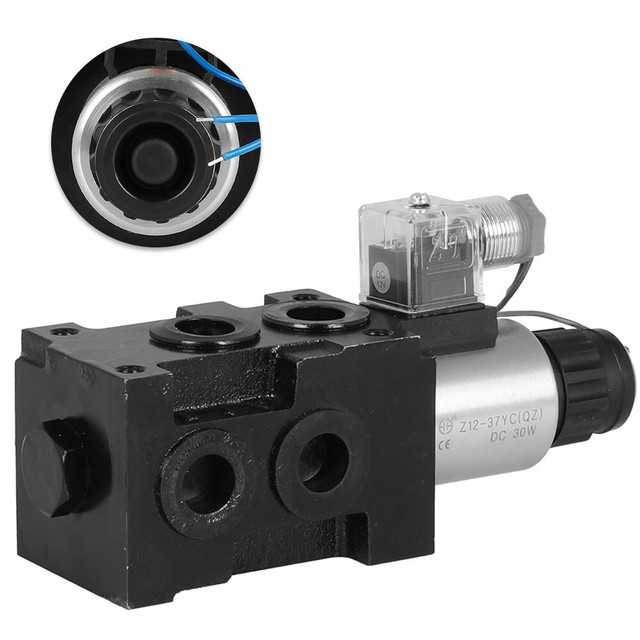 13 GPM HSV6C Hydraulic Solenoid Operated Selector Diverter Valve 12 Volt DC eBay