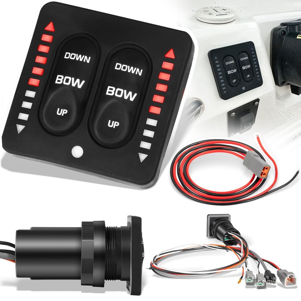 15170-001 LED Integrated Indicator Tactile Trim Tab Switch Kit for