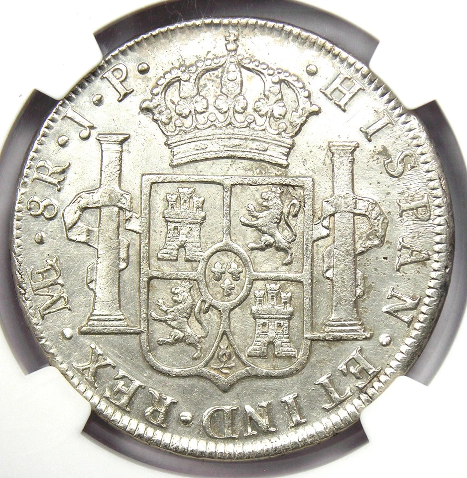 1806 Peru Charles IV 8 Reales Silver Coin 8R - NGC Uncirculated Detail (UNC MS) - Image 4 of 4