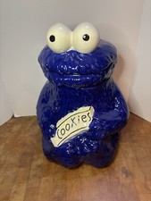 Vintage 1970s Cookie Monster Ceramic Cookie Jar 970 Sesame Street Muppets Inc