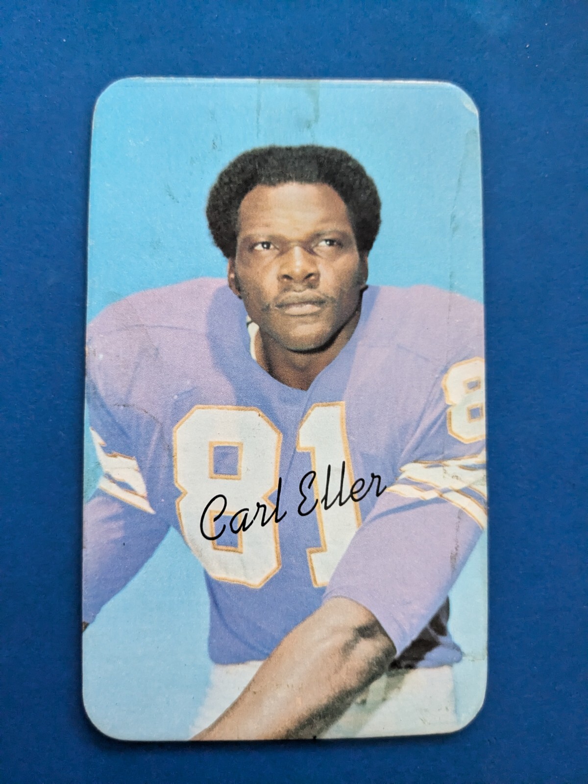 1970 Topps Super Football Card #11 Carl Eller Minnesota Vikings - VG