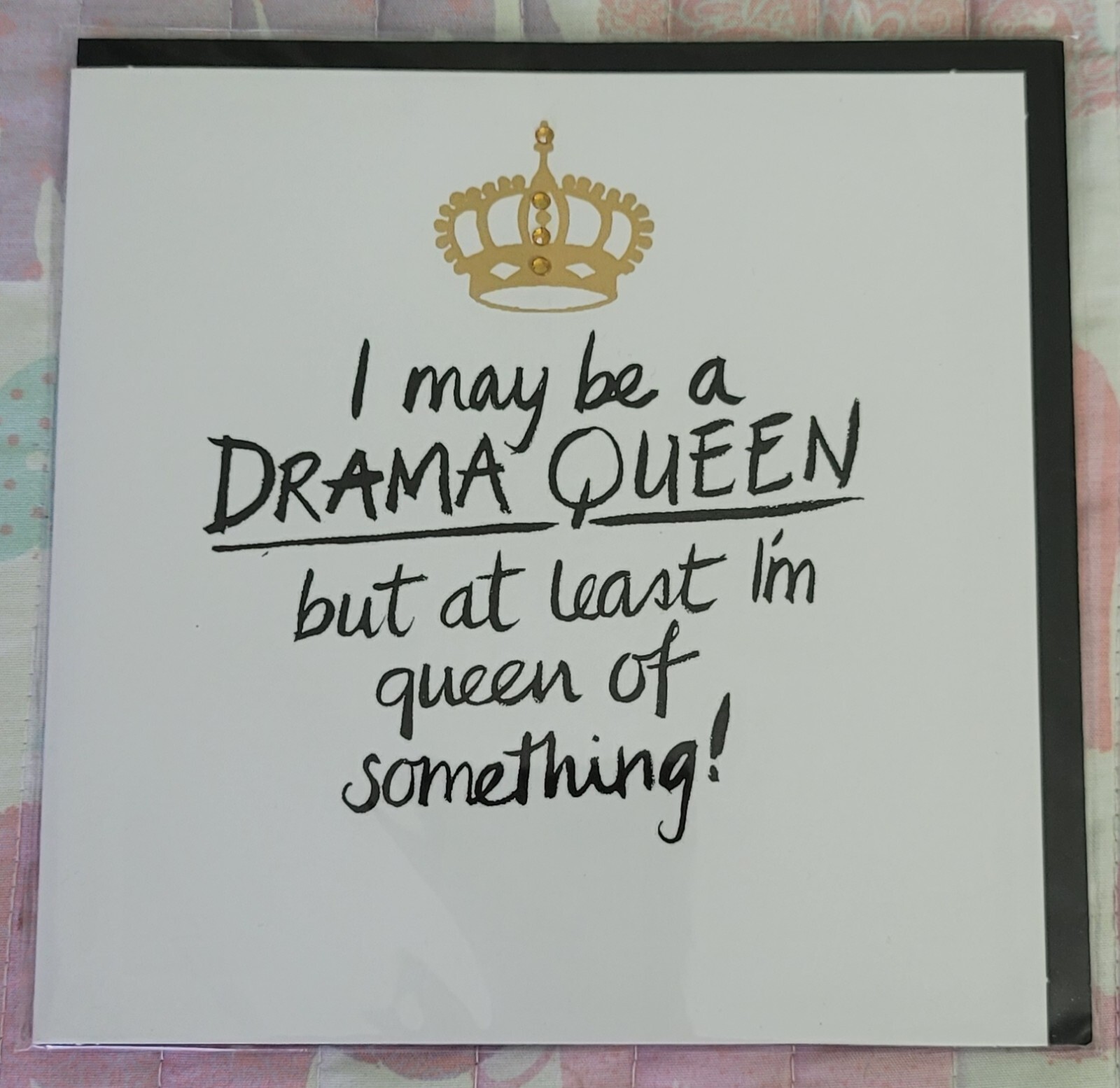 Clinton Retail Exclusively RARE Drama Queen Blank Card With Envelope 1 Count