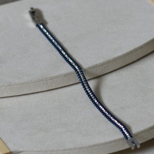 Bracciale uomo in acciaio a maglia morbida - Foto 2 di 3