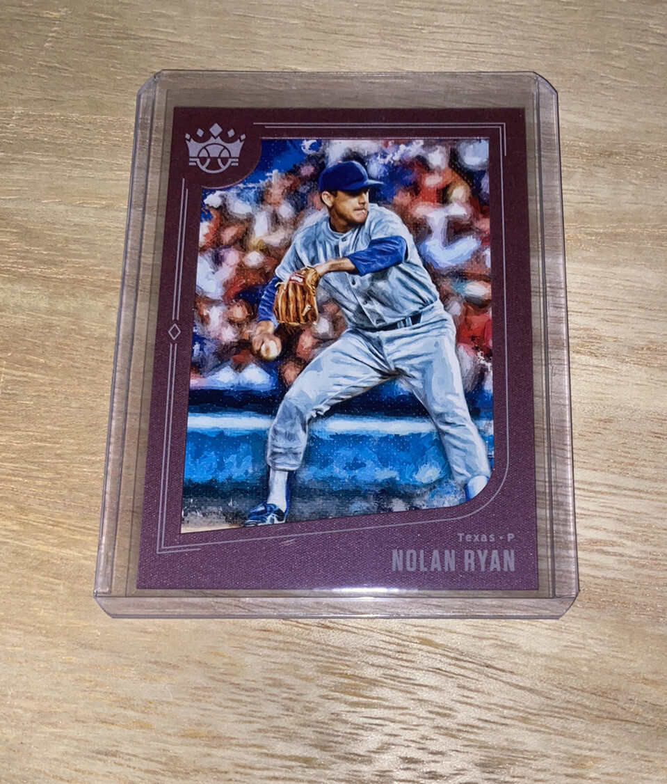 NOLAN RYAN 2019 Diamond Kings Variation SP Plum Frame #33 Rangers HOF