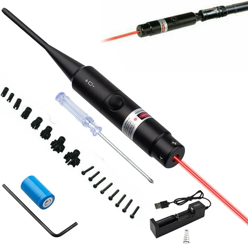 Tactical Red Laser Bore Sight for .177 to .50 Caliber Bore Sighter Red Dot Kit - Picture 9 of 11