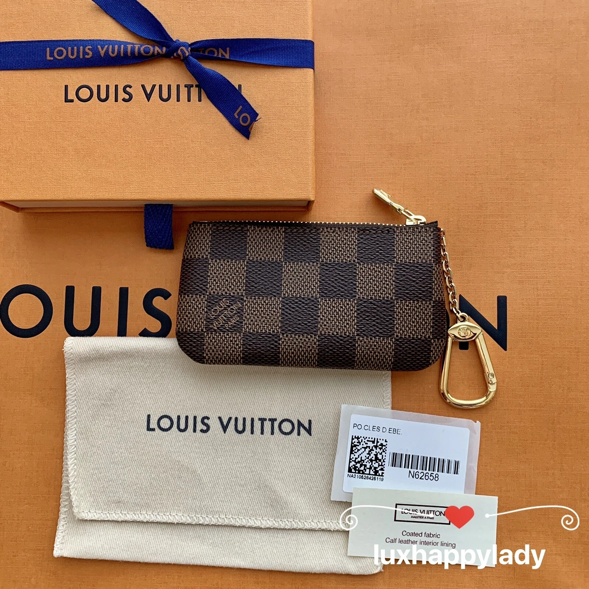 Louis Vuitton Key Pouch, Key Ring, handbag, coin wallet, coin