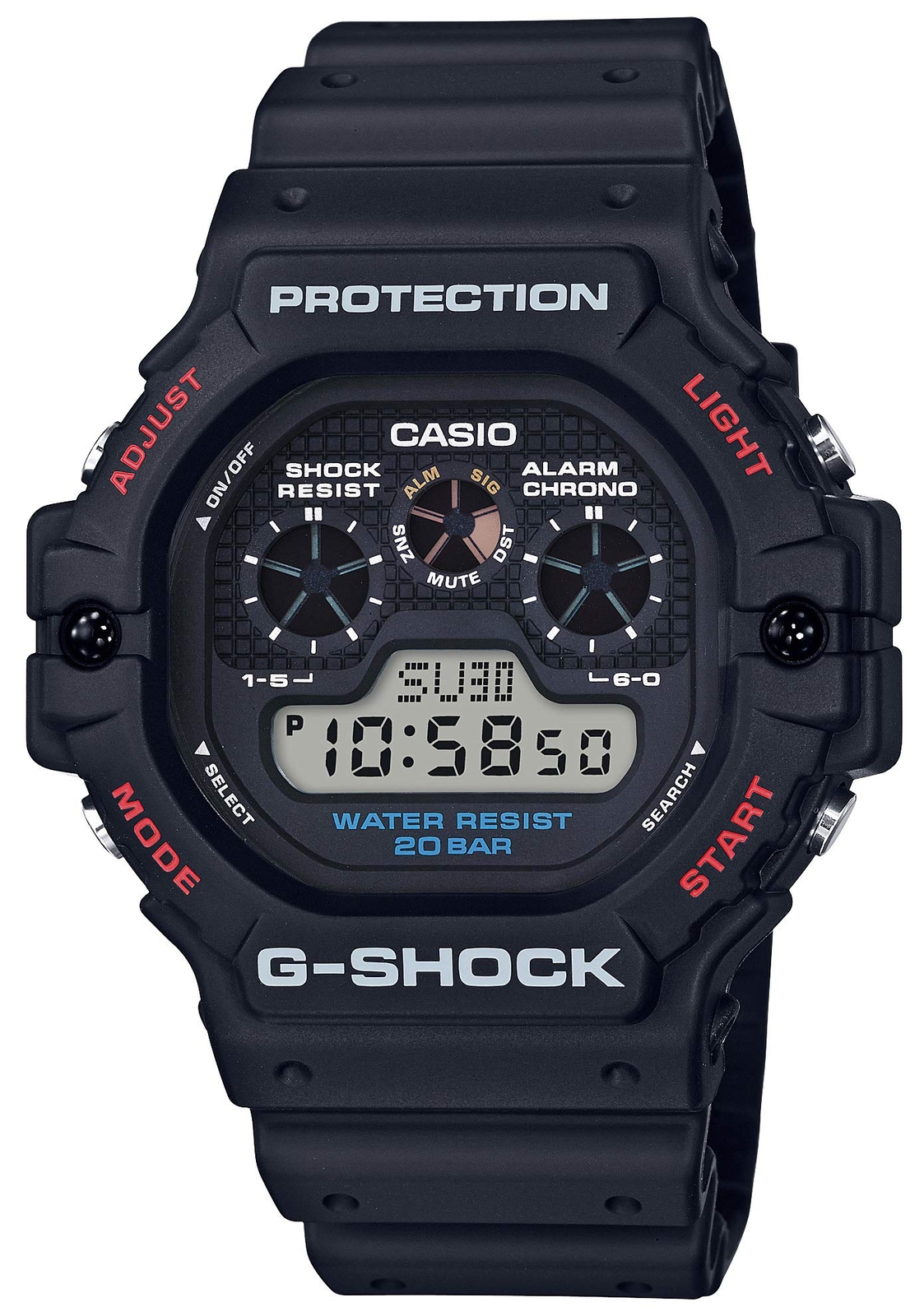 NEW CASIO G-SHOCK DW-5900-1JF Black Chronograph World Time Digital Men Watch Jp