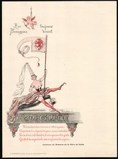 Menu. Domaine de la Croix-de-Salles. Henry-André. circa 1925. Armagnac. Revellat