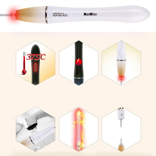 Lots USB Heating Rod Led Heater Warmer Male Sex Pad Stick AUTO 38℃ Control Toys - Picture 5 of 12