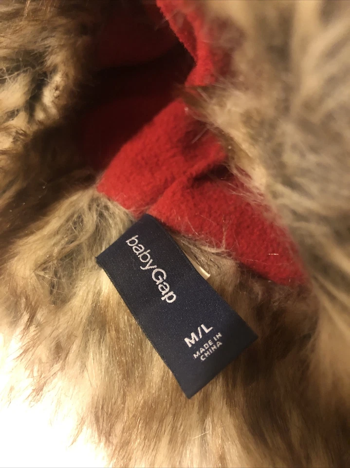 Sombrero Sherpa Baby Gap tejido piel sintética M/L Usado en Excelente Condición Foto 3 de 4