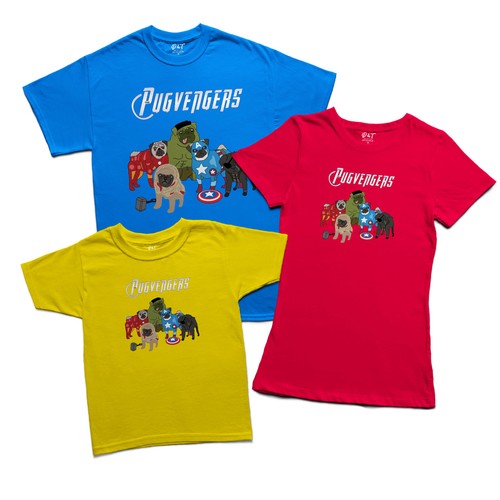 pugvengers t shirt