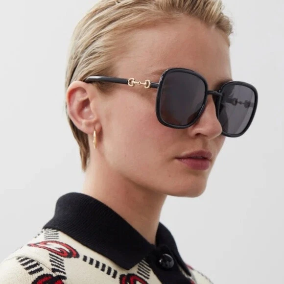 Lunettes de soleil Gucci GG 0893S 001 57 57mm neuves 100% authentiques