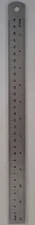 12"/30 cm Stainless Steel Metal Rulers School Office Shop Inches/Centimeter 1/Pk