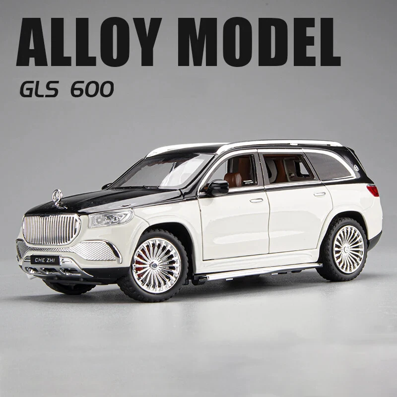 1:24 Maybach GLS600 SUV Alloy Diecast Toy Vehicles Toy Car Model Sound and light - Image 2 of 4