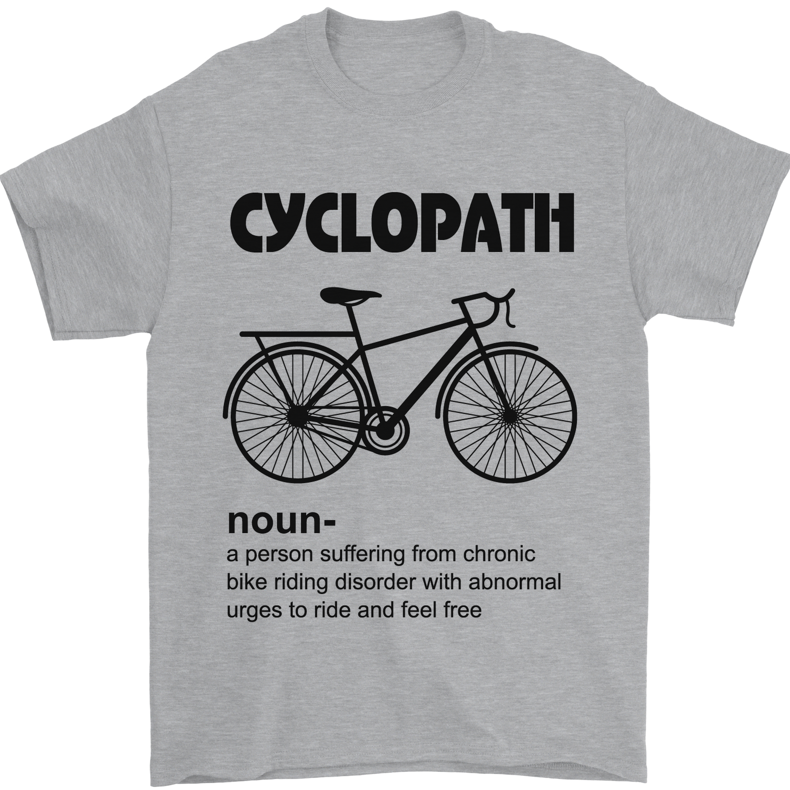 Cyclopath Funny Cycling Cyclist Bicycle Cotton Mens T-Shirt