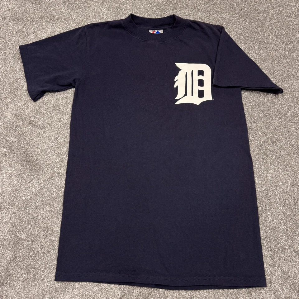 Detroit Tigers Shirt Men Small Blue Ivan Rodriguez 7 Pudge MLB Baseball Vintage - Image 2 of 4